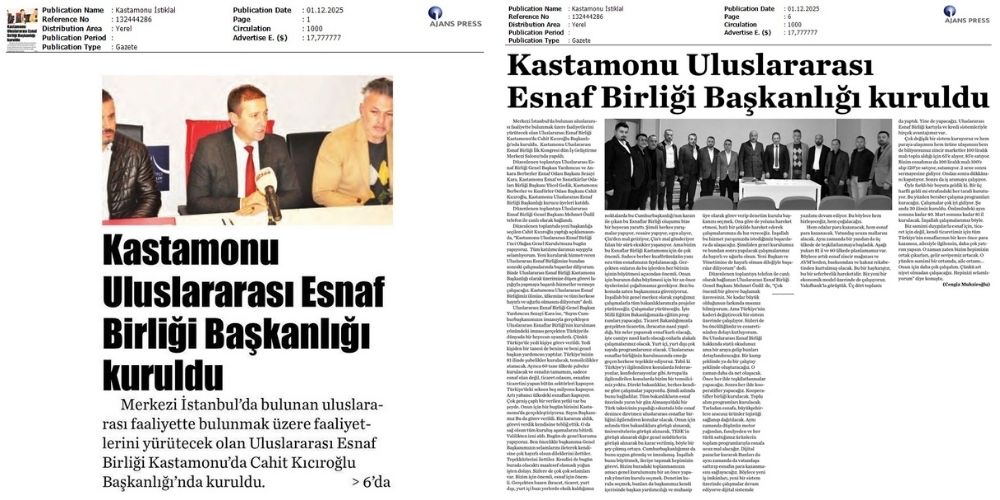 Mehmet Özdil’in Liderliğinde UEB Kastamonu’da Teşkilatlandı: Şube Başkanlığına Cahit Kıcıroğlu Getirildi